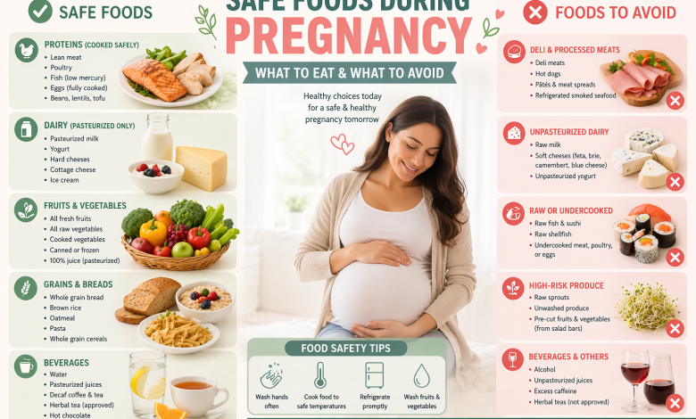 Safe Foods During Pregnancy (2026) – What to Eat & What to Avoid