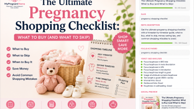 pregnancy shopping checklist
