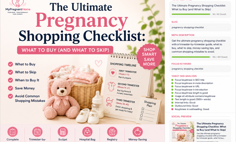 pregnancy shopping checklist
